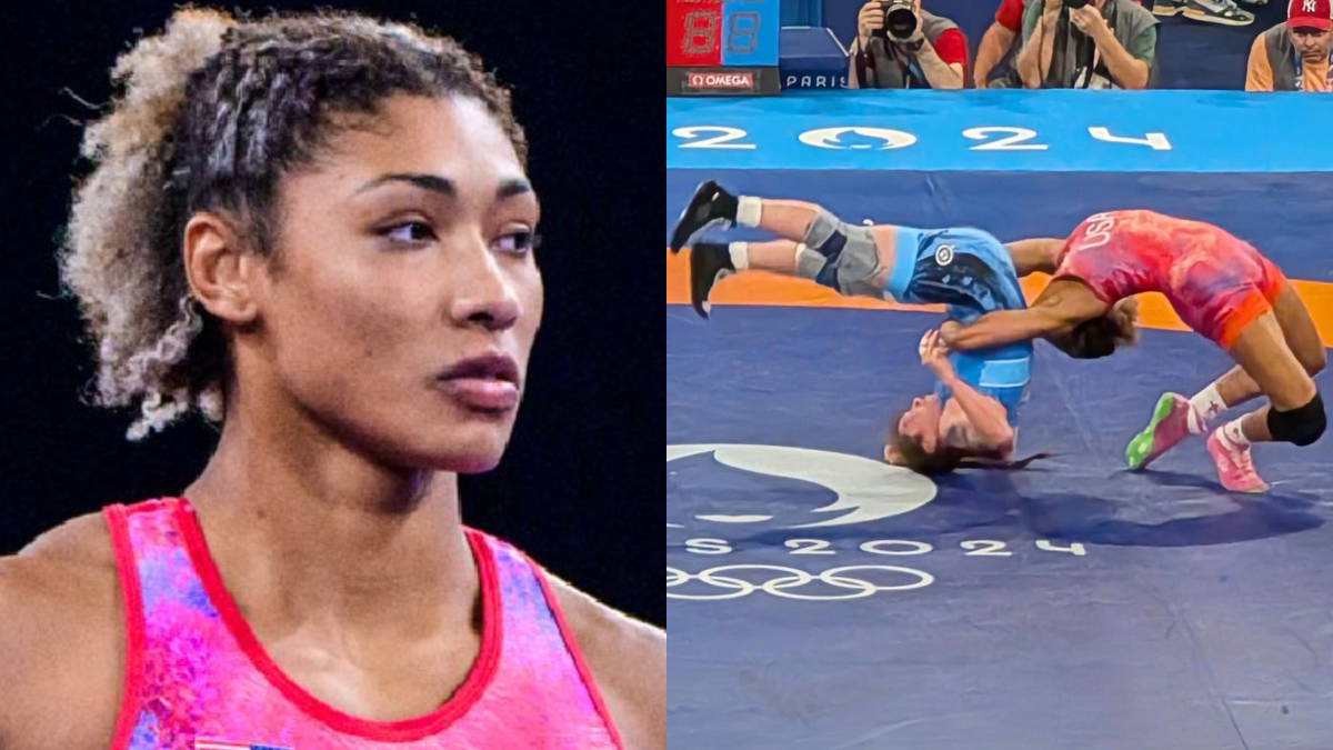 Watch Kennedy Blades Performs a Stunning German Suplex During Olympics